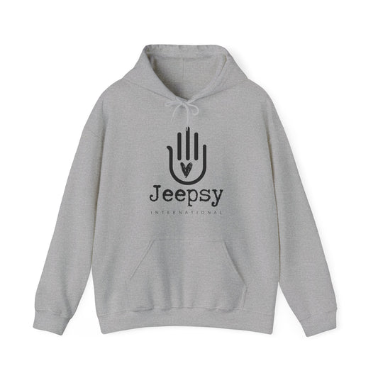 Jeepsy Keep Love Heavy Blend™ Hooded Ligh Grey Sweatshirt