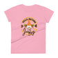 Jeepsy Hello Autumn fitted Pink Graphic T-shirt