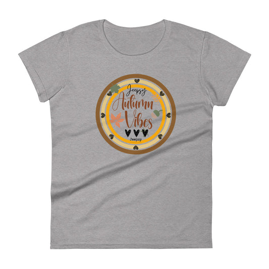 Jeepsy Autumn Vibes Grey Graphic T-shirt