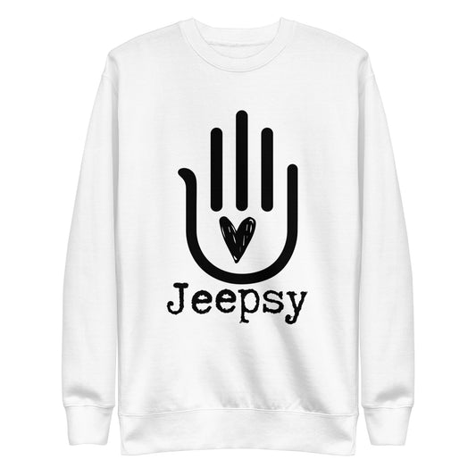 Jeepsy Keep Love White Sweatshirt